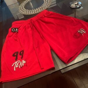 Chrome Hearts Red Athletic Men's Shorts